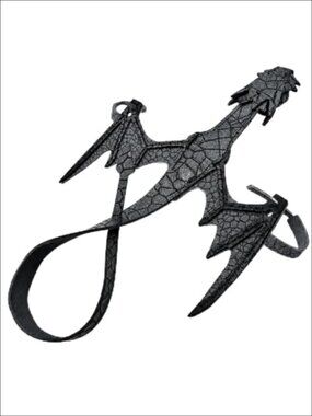 Faux Leather Finger Dragon Bracelet Adjustable Gothic Wrist Wrap